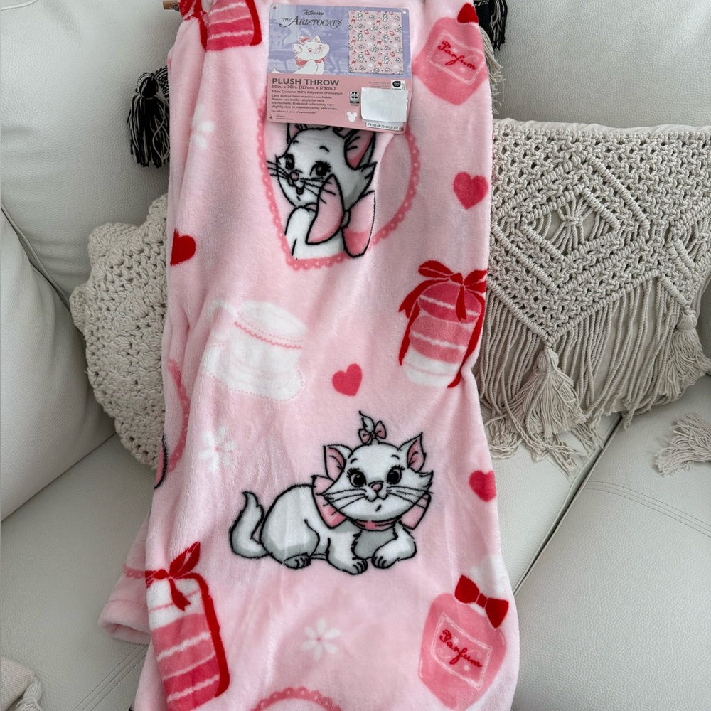 Valentine’s day’s Cat Plush Throw Blanket